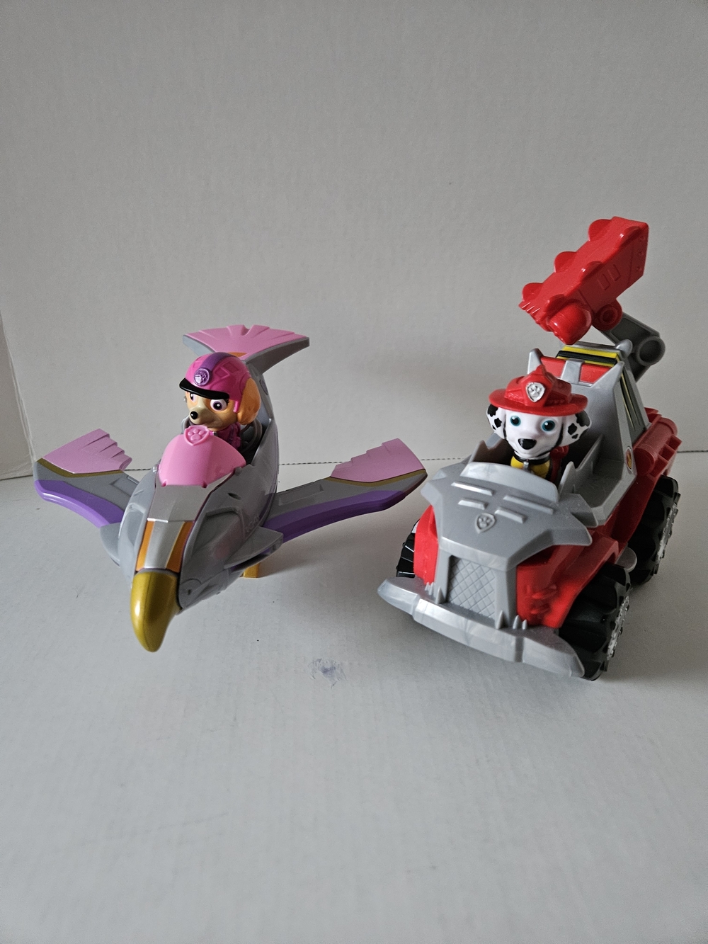 Paw Patrol Skye Jet & Marshall Fire Truck Safari Toys